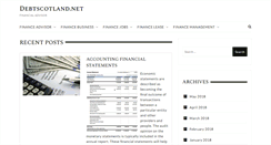 Desktop Screenshot of debtscotland.net