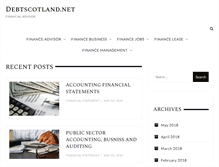 Tablet Screenshot of debtscotland.net